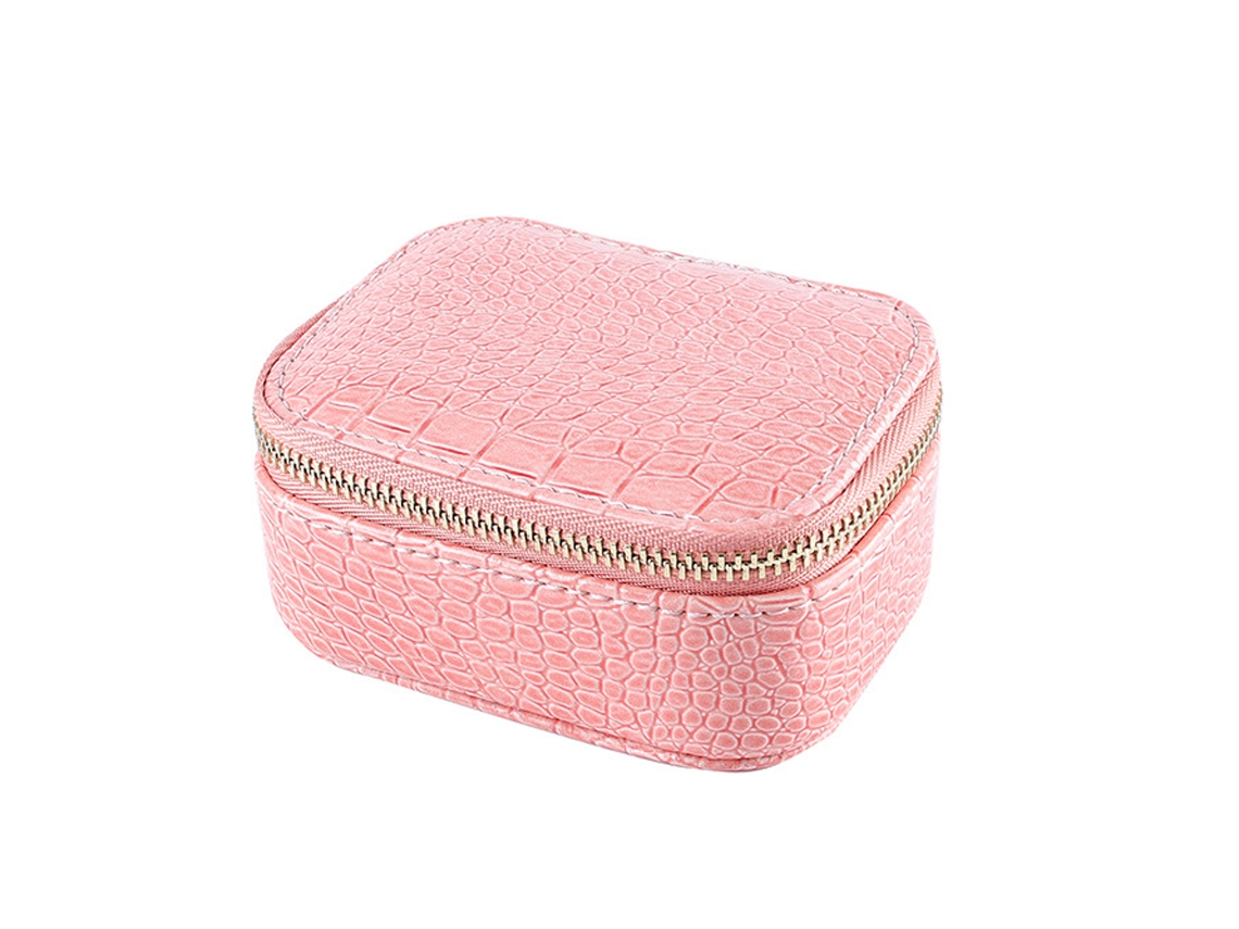 Caja de Organización Joyas Viaje Portátil Rojo (11x8x6cm) Kofihety