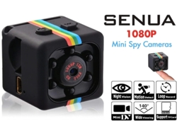 Mini cámara 1080P portátil inalámbrica con grabadora de audio y video, visión nocturna y detección de movimiento Yizhood (negra)