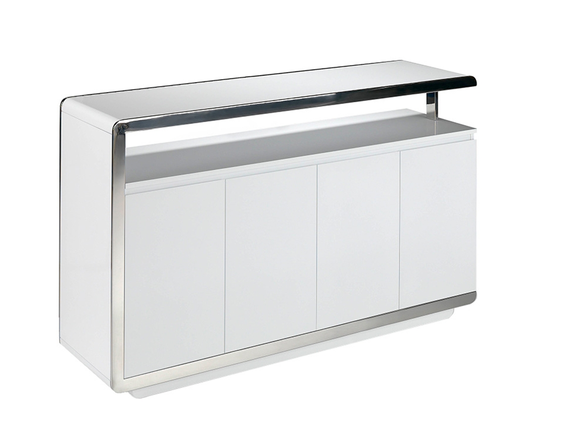 Aparador ANGEL CERDÁ. 3055 (Blanco - MDF, Madera - 140 x 40 x 85 cm)