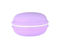 Joyero Macaron Mini Plástico Lindo Estuche Multifuncional Para Collares Pendientes Púrpura Claro
