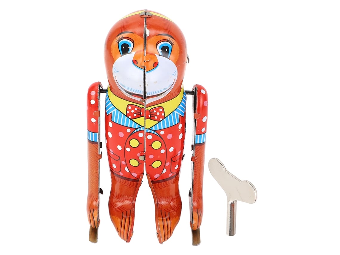 Brinquedo De Chaveiro De Metal Retro Macaco Saltitante Artesanal Para Coleção E Presente