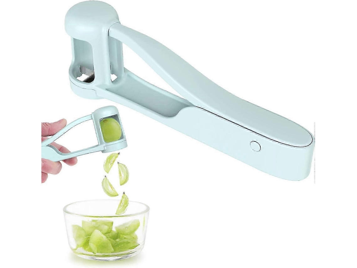 Cortador de uvas infantil para tomates cherry y rebanador de fresas - Utensilio para ensalada de frutas