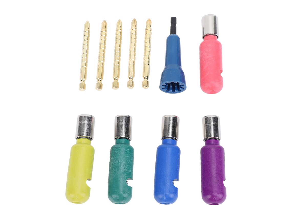 Kit De Herramientas De 6 Piezas Para Pelar Y Retorcer Cables Con Barra De Conexión De 6,35 Mm
