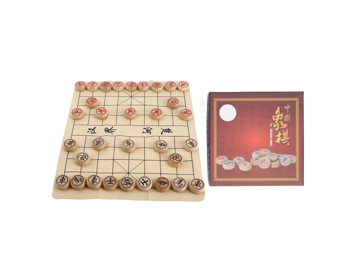 Bj-set De Xadrez Chinês Haya Tabuleiro De Couro Pu Jogo Xiangqi Para Crescimento Intelectual Diâmetro 3cm