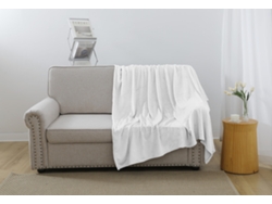 Manta Lisa de felpa larga y gruesa blanca 130*160cm-BOD HOME