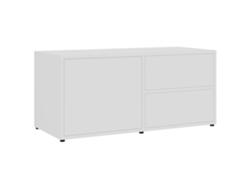 Mueble TV 80x34x36 cm Derivados de Madera Blanco MAISON EXCLUSIVE
