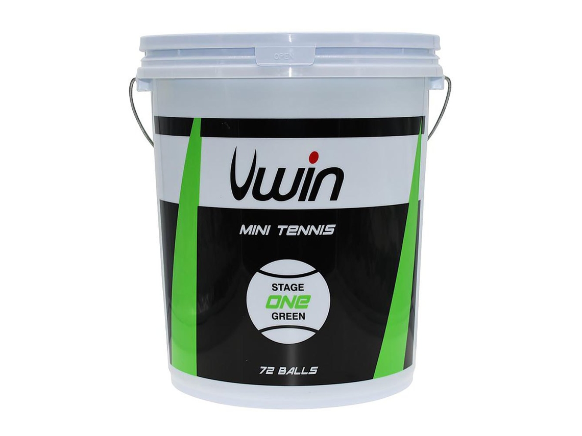 Balde de Bola de Tênis Stage 1 Transparente 72 Ballsuwin