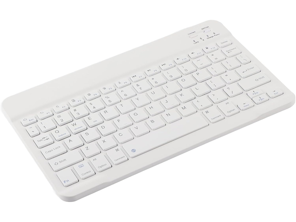 Teclado Bluetooth Portátil Resistente Al Agua, Funda De Cuero Sintético, Soporte Y Accesorios.