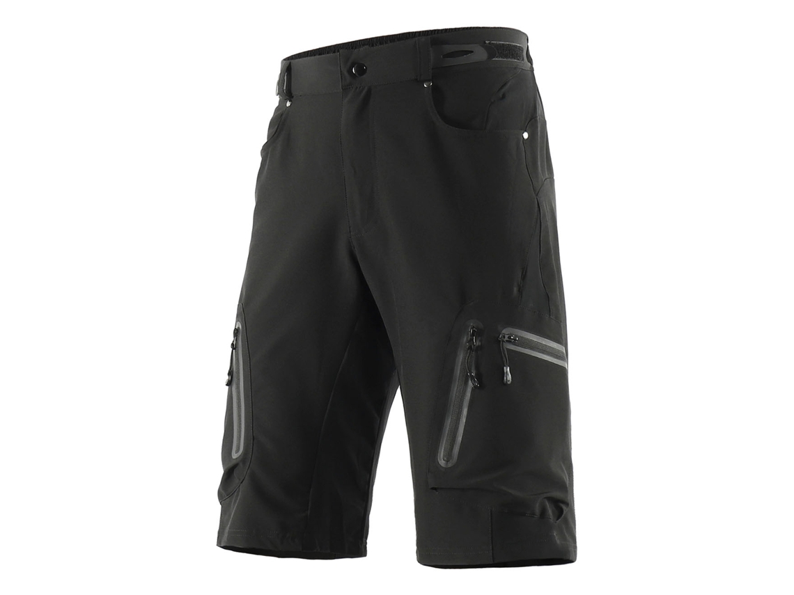 Pantalones Cortos Deportivos Lixada De Algodón Transpirable Con Bolsillos Con Cremallera Para Hombre.