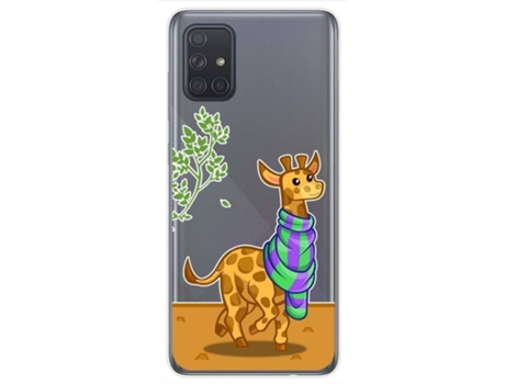 Carcasa Samsung Galaxy A71 TUMUNDOSMARTPHONE Dibujos Transparente Multicolor