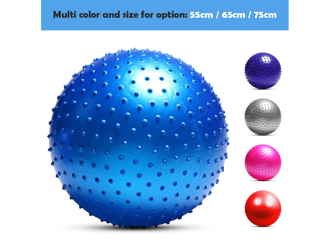 Bola De Yoga Anti-explosão Com Bomba De Ar Espessada 55/65/75cm Para Pilates Equilíbrio Treino