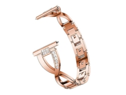 Correa de acero inoxidable con diamantes de imitación en forma de X para Samsung Galaxy Watch3 de 45 mm, reloj inteligente Ly Ebike