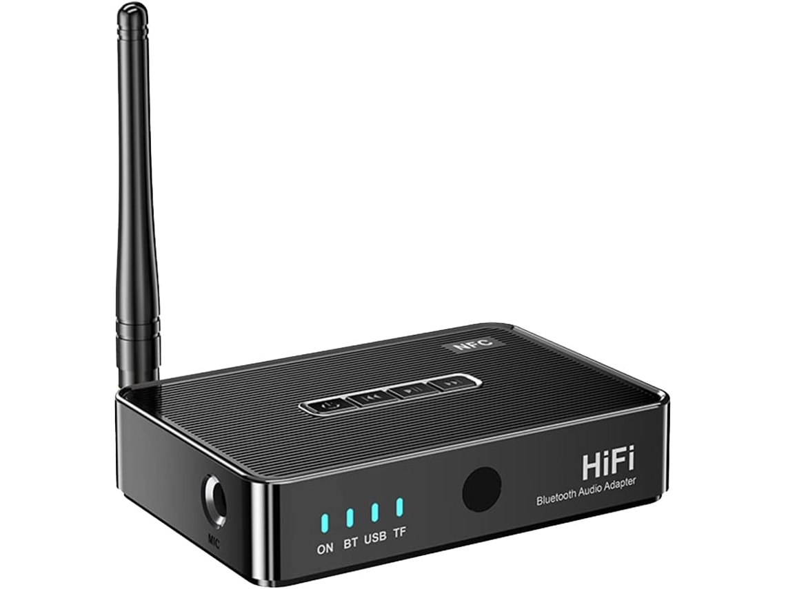 Transmisor Y Receptor De Audio Bluetooth 5.1 Nfc Estéreo 3.5mm Aux Óptico Hifi