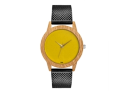 Reloj De Pulsera Unisex De Cuarzo Con Correa De Silicona Negra.