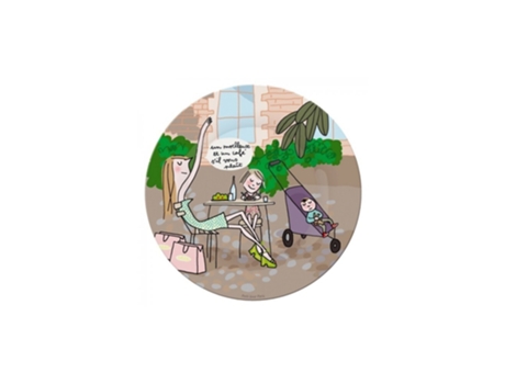 Lote de 6 Platos PETIT JOUR Terrasses Parisiennes Sortie Avec Les Enfants (Multicolor - Melamina - 20 x 20 x 1 cm)