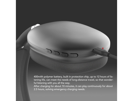 Auriculares inalámbricos Bluetooth YIZHOOD MS-B1 (Over Ear - Micrófono - Blanco