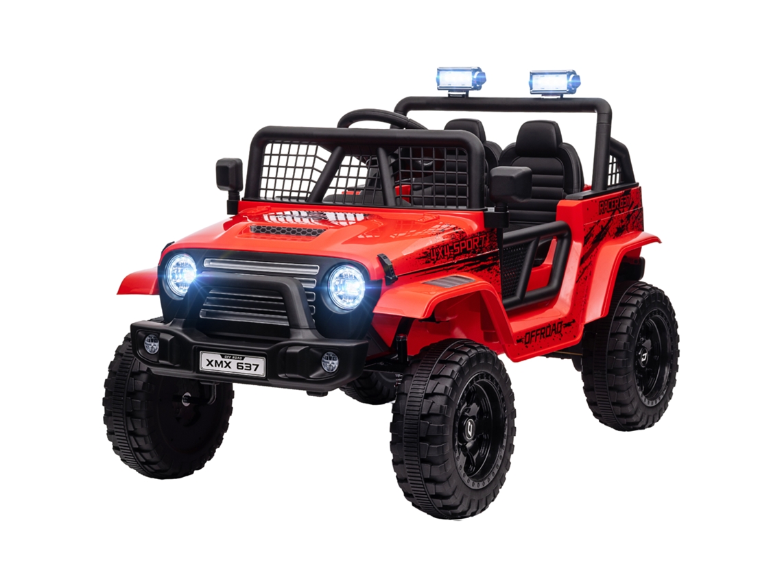 Coche eléctrico infantil de 12 V con luces LED, Fernando y ruedas.