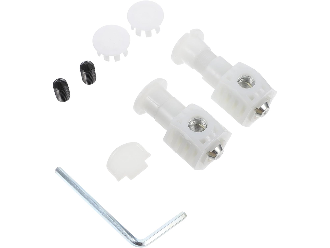 Kit De Fijación Para Inodoro Suspendido Con Nylon Reforzado Y Tornillos Laterales De Hierro.