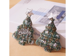 Diadema navideña DIY, diadema de árbol de Navidad, estrella para niños, letra de árbol de Navidad, Chennnls verde