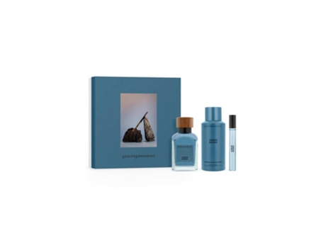 Set Eau de Parfum Ámbar Negro Hombre ADOLFO DOMINGUEZ - Eco-Amigable, 120ml
