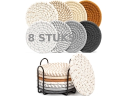 Conjunto De Soporte Con Base, Vidro, 8 Pcs
