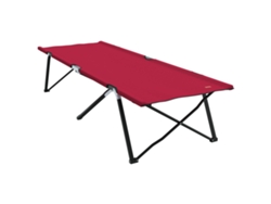 Tumbona plegable Vidaxl con bolsa roja, tela Oxford 600d, metal rojo