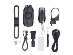Alarma Para Vehículos Eléctricos Bicicleta Con Control Remoto Inalámbrico Vibración Carga Usb Batería Integrada