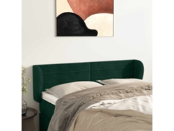 Cabecero De Cama | Panel De Cabecero De Terciopelo Verde Oscuro 147x23x78/88 Cm