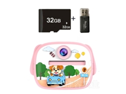 Siurn Cámara Instantánea Hd 1080p Perro Conductivo Rosa32glector De Tarjetas