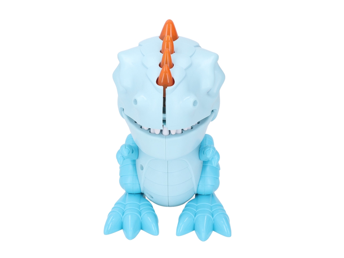 Ats-juego De Dientes De Dinosaurio Con Luces Y Efectos De Sonido Juguete De Morder Dedo Interactivo Dentista Azul