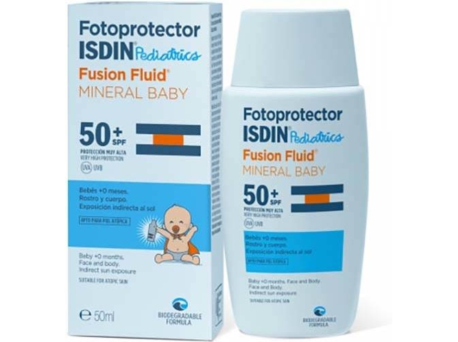 Protector Solar ISDIN Fusion Fluid Mineral Baby Pediatrics SPF50+ (50ml)
