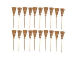 20 Mini Escobas De Bruja Con Cuerda Blanca, Decoración Diy Para Fiestas De Halloween Y Espectáculos.