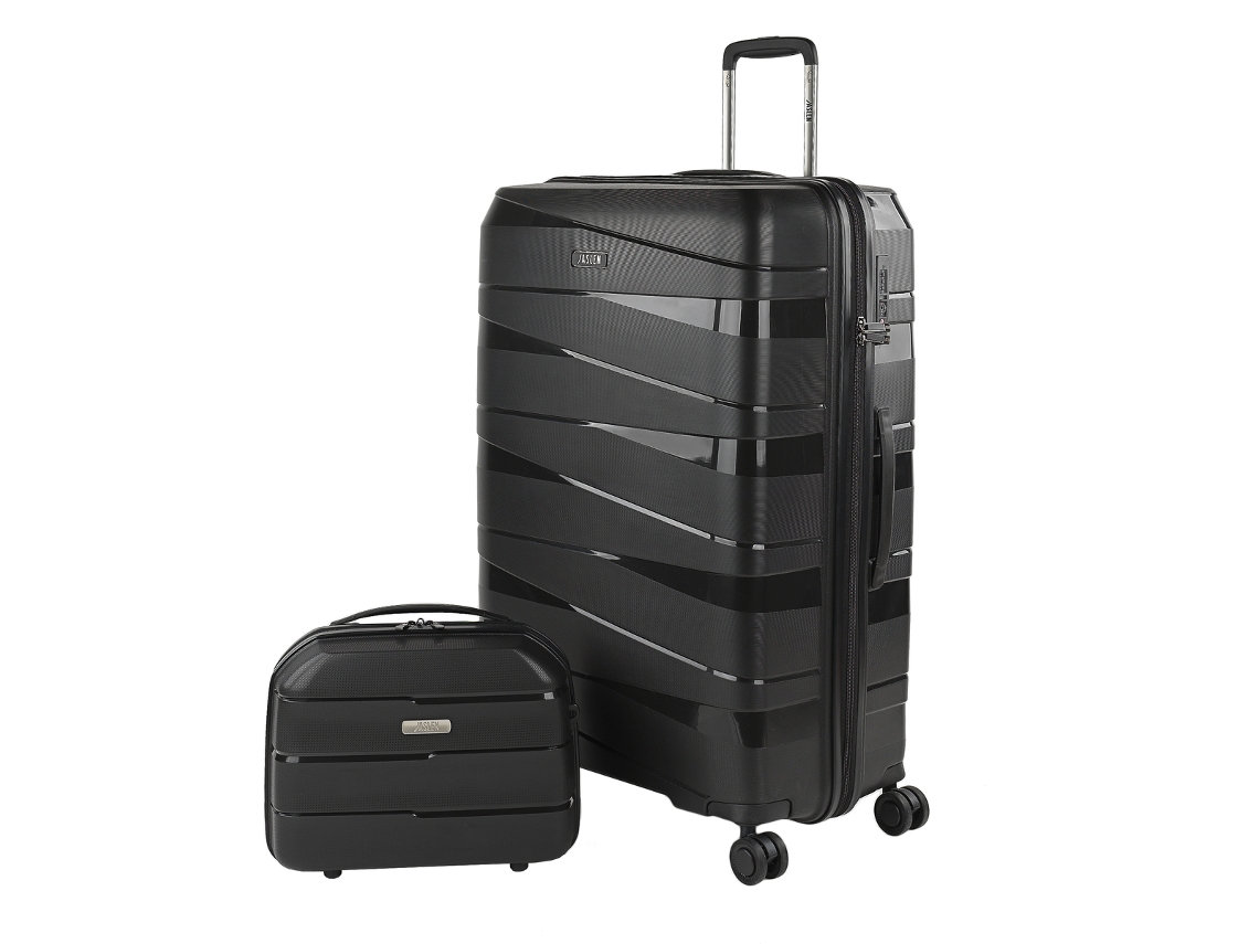 Juego De Maletas Rígidas Pp JASLEN Stuttgart negro (48X75x29 Cm - 0L)