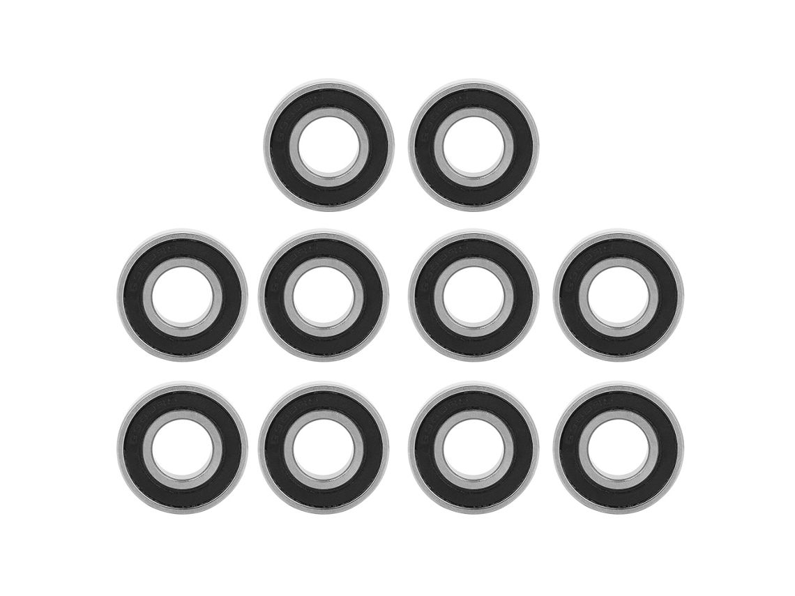 10 Piezas Rodamientos De Bolas De Ranura Profunda 6900-2rs Sellados De Caucho 10mm*22mm*6mm