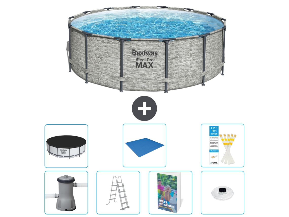 Bestway Piscina Bestway Steel Pro Max Redonda - 427x122 Cm - 8-peças S596