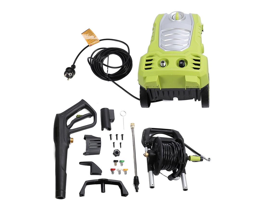 Hidrolimpiadora de alta presión con flujo de agua estable, potente y multifuncional, para coches, vallas, patios y aceras, enchufe UE 250 V.