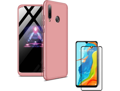 Carcasa y Protector Huawei P30 Lite Slim armor 360º Rosa