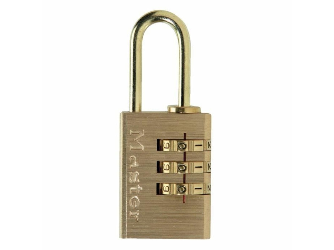 Candado de combinación MASTER LOCK Latón 3 dígitos