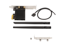 Tarjeta Wifi Baoj-2026 de 6 puertos PCIe de 5400 Mbps con 2 antenas de 8 dBi para oficina, 2,4 GHz/5 GHz/6 GHz, MU-MIMO, transmisión estable.