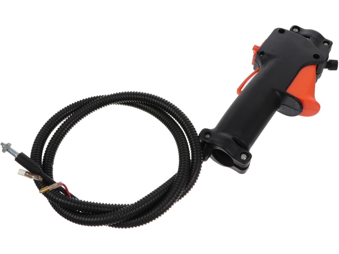 Empuñadura De Acelerador De Plástico Negro Para Desbrozadora Y Cortacésped.