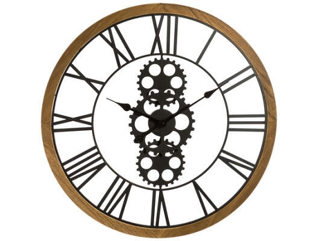 Reloj mecanico Malcom madera y metal 70cm FACTORY CUADROS