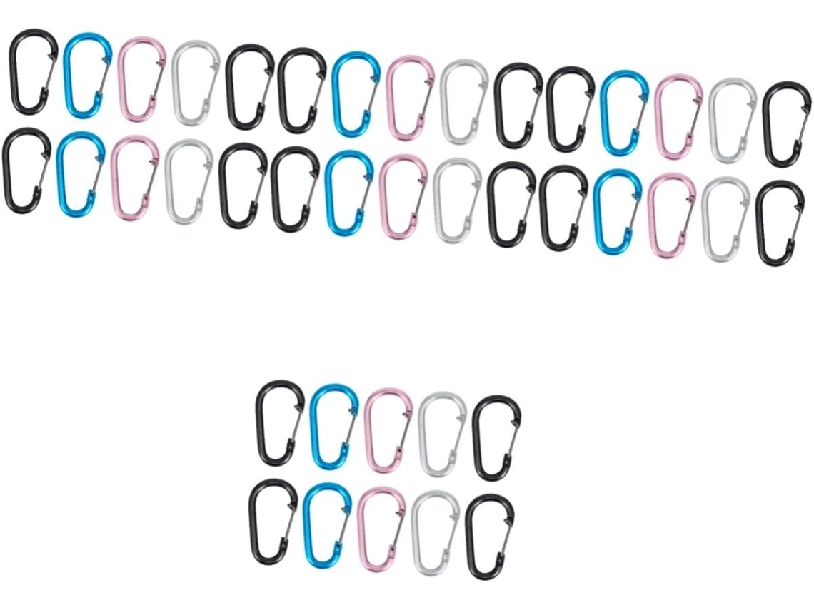 Juegos Juego 4 Aluminio Multicolor Senderismo Acampada, 10 De Hebillas Duraderas Para Botellas