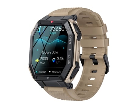 Smartwatch militar para hombres, reloj deportivo, monitor de frecuencia cardíaca y sueño de 1,85 pulgadas, compatible con Android iPhone CHRONUS