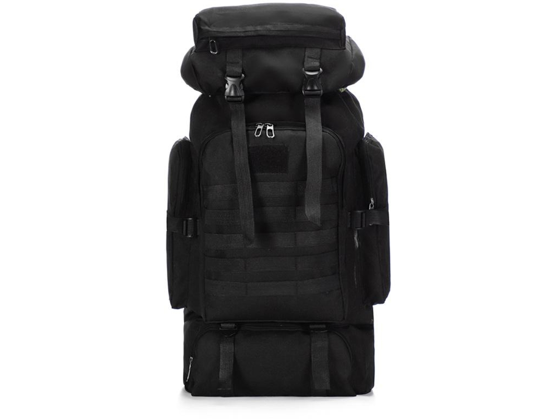 Mochila Táctica Para Acampar Y Hacer Senderismo Al Aire Libre, Gran Capacidad De 80 L (negro), Chrui