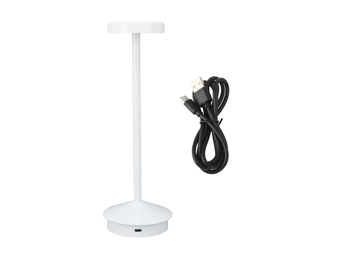 2026-lámpara De Mesa Led Recargable 2000mah Inalámbrica Con Batería, 3 Modos Ajustables, Luz De Escritorio Usb C Portátil De Metal