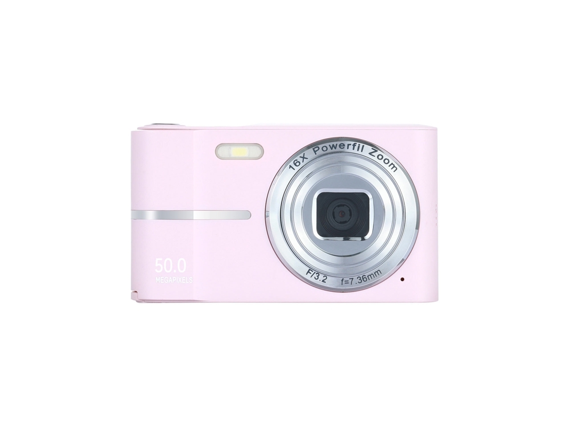 Cámara Digital Compacta Portátil Resolución 50mp Hd Pantalla De 24 Pulgadas Rosa Veanxin