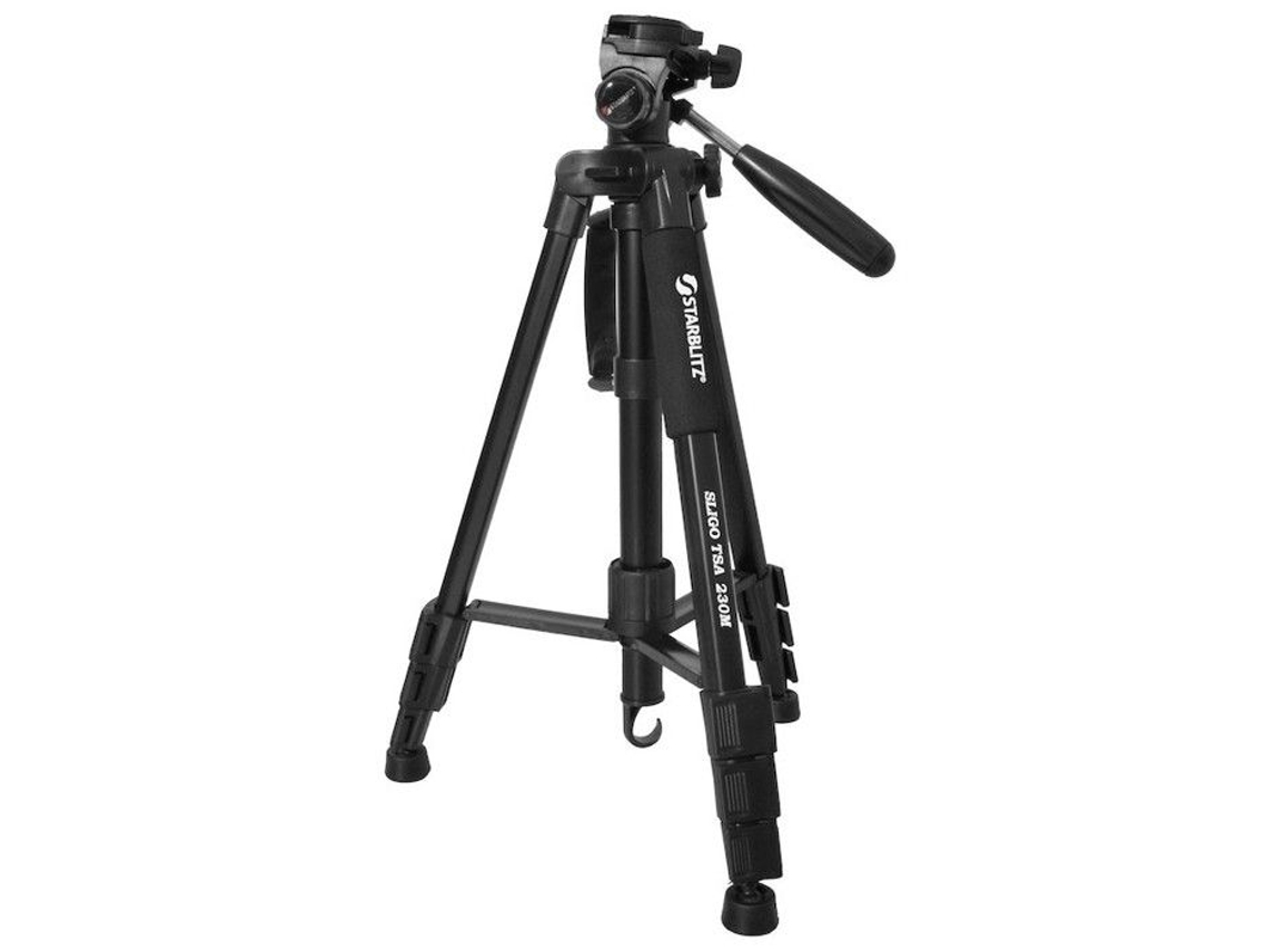 Trípode Starblitz Sligo de 175 cm de altura con cabezal 3D para fotografía/fotografía inteligente y monopié