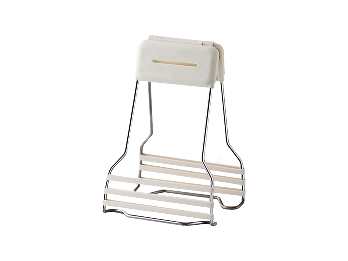 Soporte Para Platos De Acero Inoxidable Resistente Al Calor Con Tiras De Silicona Anti-quemaduras.