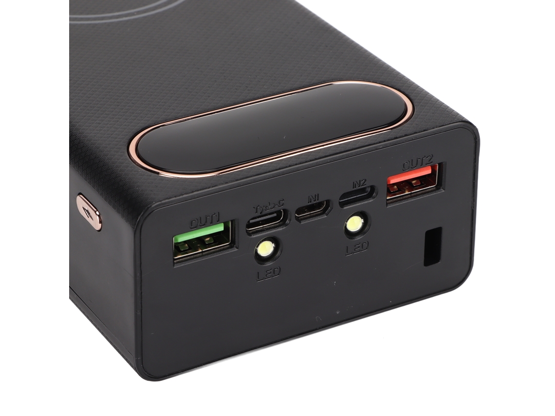 Caja De Baterías 16x18650 Power Bank Diy Carga Rápida Qc 22.5w Y Carga Inalámbrica 15w