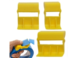 Dispensador de cinta compacto con tapa, aplicador de cinta, diseño duradero para uso doméstico y en exteriores. GOKOCO